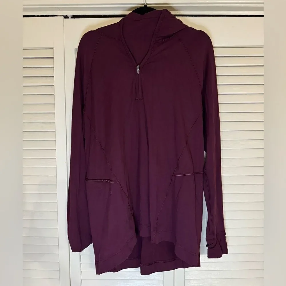 Women’s Lululemon 1/4 Zip Hooded Jacket Sz 14